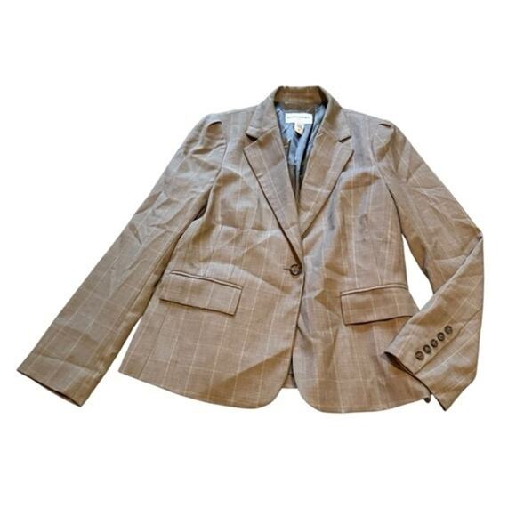 Banana Republic plaid wool blend business power suit blazer - Picture 1 of 7